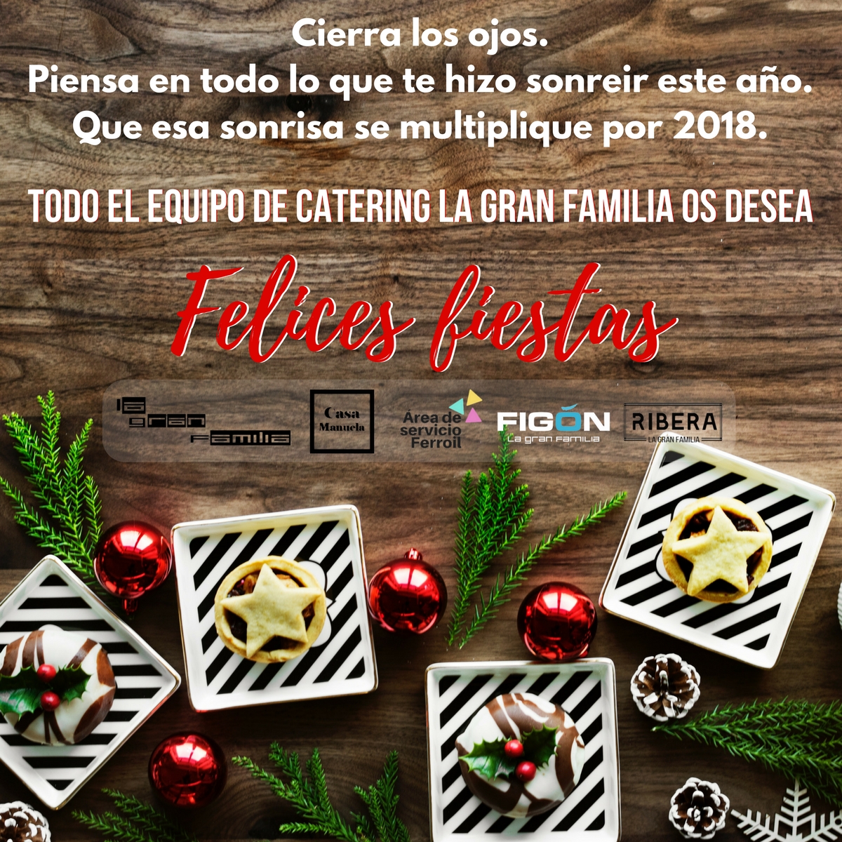 Felicitación navideña Catering La Gran Familia